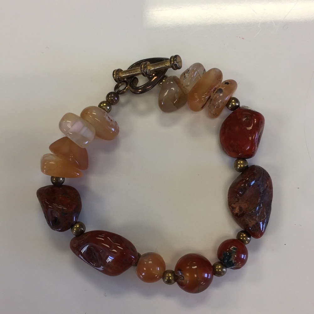 Red crystal bead bracelet